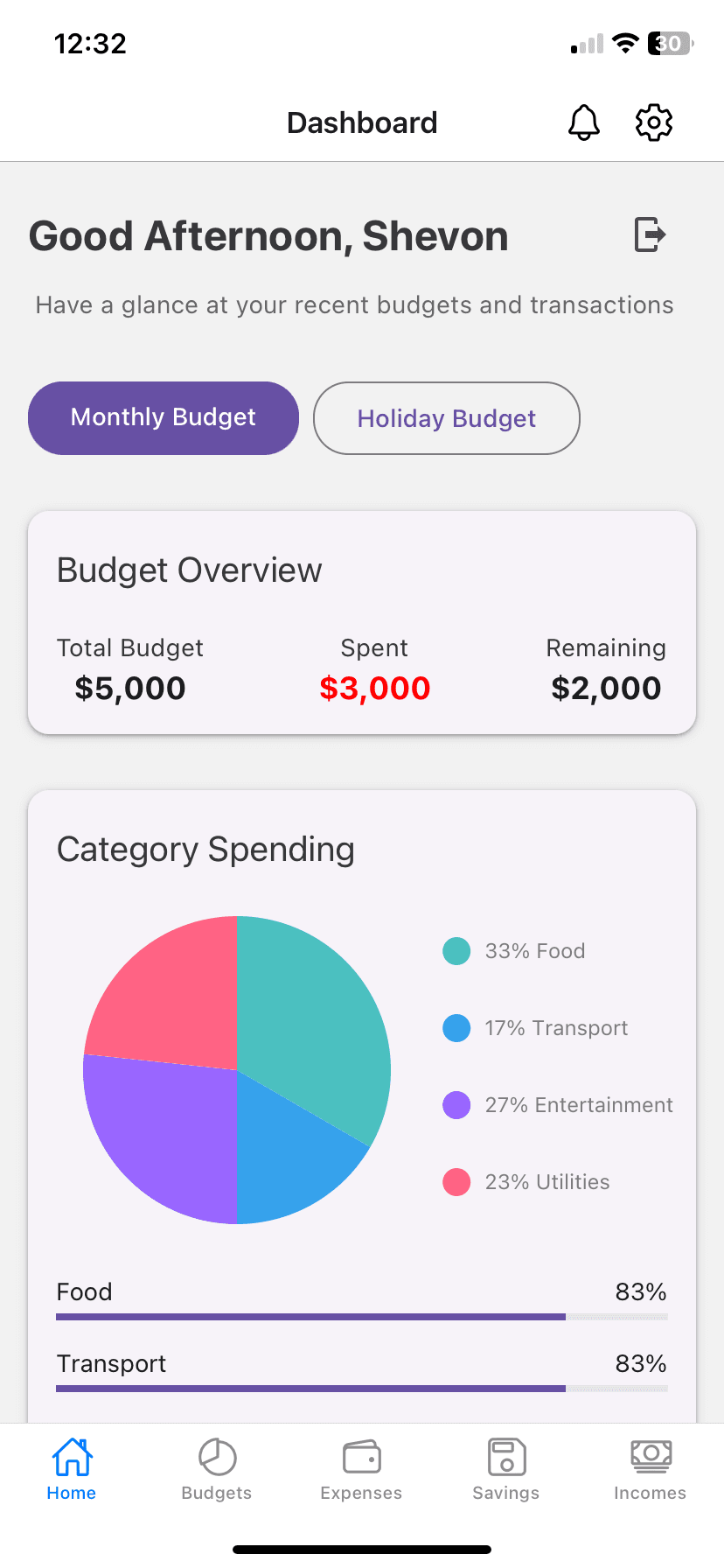 Wealth Building Budget Book screen 1