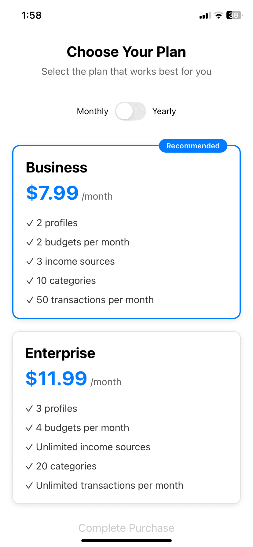Wealth Building Budget Book screen 4