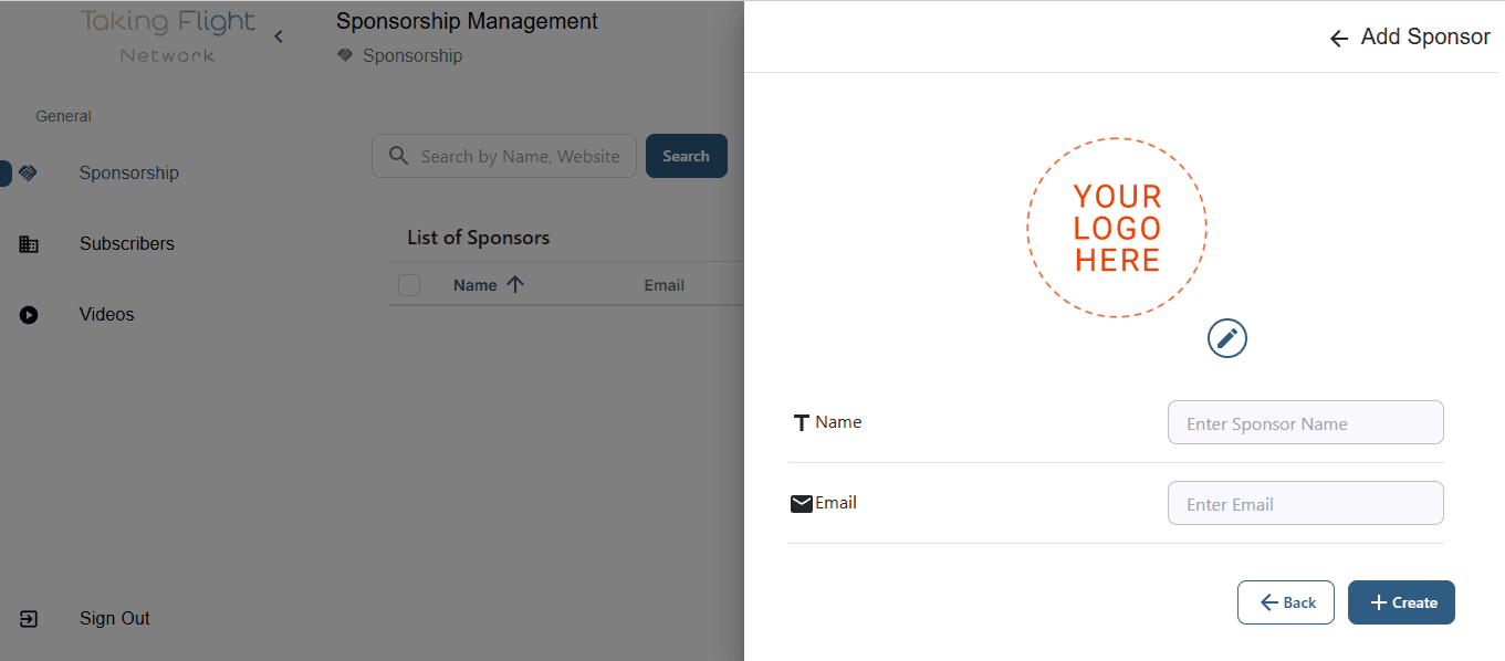 Sponsor Management
