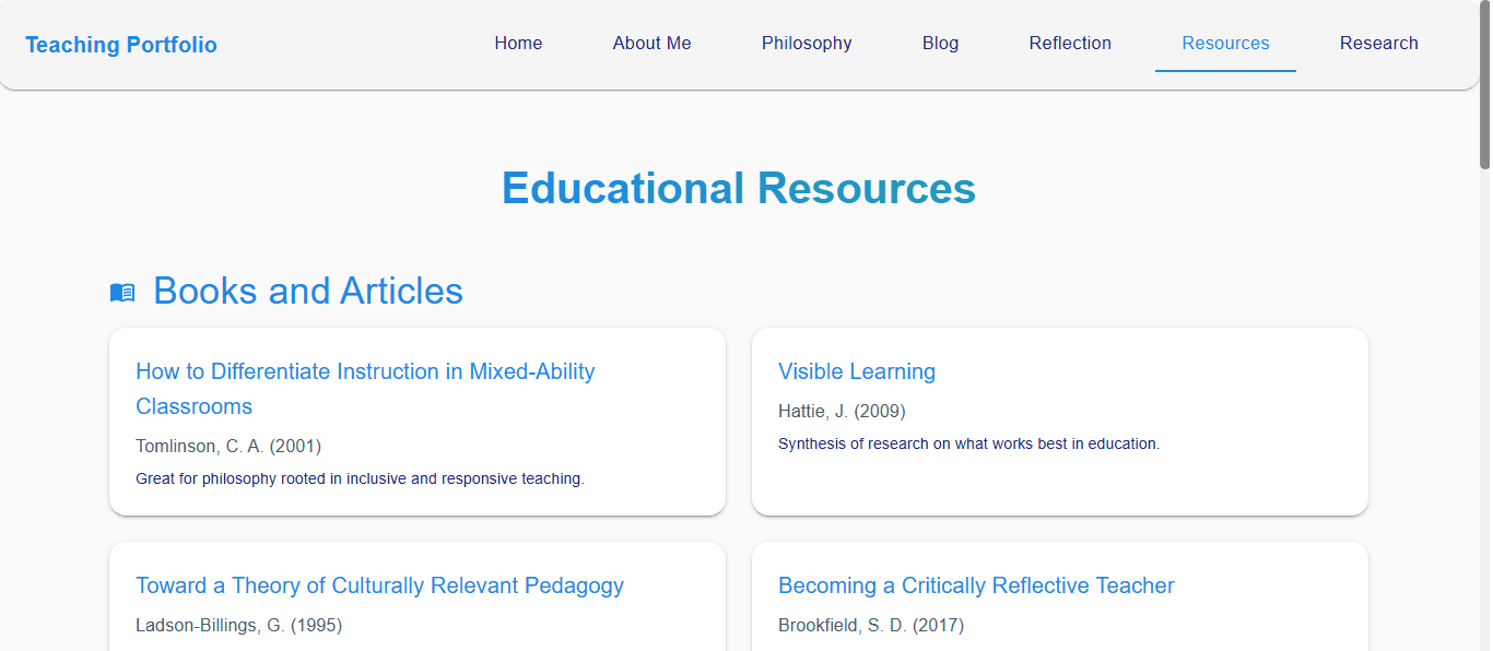 Teaching Resources
